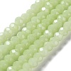 Baking Painted Imitation Jade Glass Bead Strands DGLA-A034-J10mm-A21-1