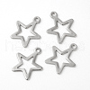 Tarnish Resistant 304 Stainless Steel Pendants STAS-F192-027P-1