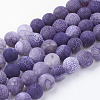 Natural Crackle Agate Beads Strands G-G055-10mm-8-1