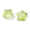 Transparent Spray Painted Glass Beads X1-GLAA-NH0003-01E-2