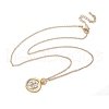 Brass Twelve Constellations Tarot Pendant Necklaces NJEW-Q006-01E-G-2