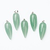 Natural Green Aventurine Pointed Pendants G-F705-01L-P-1