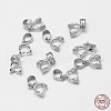 Anti-Tarnish Rhodium Plated 925 Sterling Silver Pendant Bails STER-A102-001P-3