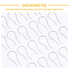 DICOSMETIC 100Pcs 304 Stainless Steel Earring Hooks STAS-DC0006-94-4