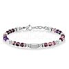 Adjustable 304 Stainless Steel Gemstone Beaded Bracelets FS-WG23DE2-08-1
