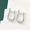 Brass Hoop Earrings EJEW-Q016-16P-5