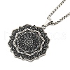 201 Stainless Steel Pendant Necklaces NJEW-H030-04P-1