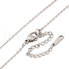 Non-Tarnish 304 Stainless Steel Heart Pendant Necklaces for Women EJEW-Z044-01P-3