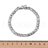Tarnish Resistant Trendy Women's 304 Stainless Steel Figaro Chain Bracelets STAS-A028-B017P-5