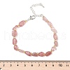 Natural Strawberry Quartz Beads Bracelets for Women BJEW-H623-02S-15-5