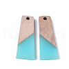 Resin & Wood Pendants RESI-S358-59B-2