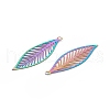 201 Stainless Steel Pendants X-STAS-B038-05MC-3