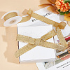 10 Yards Polyester Ribbons with Fringe Edge OCOR-WH0070-120B-5