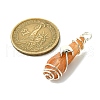 2Pcs Electroplated Natural Quartz Crystal Dyed Copper Wire Wrapped Pendants PALLOY-JF03174-02-2