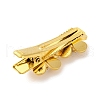 Flower Shape 304 Stainless Steel Alligator Hair Clips STAS-Z096-06G-2