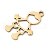 201 Stainless Steel Pendants STAS-Q341-07G-2