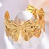 304 Stainless Steel Cuff Bangles for Women BJEW-P347-02B-1
