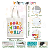 Canvas Women's Tote Bags ABAG-WH0057-004-2