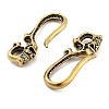 Retro Brass S Shaped Skull Hook Clasp for Car Keychain DJEW-Z008-02AB-2