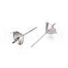 Non-Tarnish 316 Surgical Stainless Steel Stud Earring Setting STAS-S117-023D-2