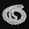 Electroplate Transparent Glass Beads Strands EGLA-I018-FA07-3