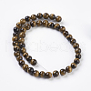 Natural Tiger Eye Beads Strands X-G-C076-4mm-1B-2