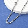 Tarnish Resistant 201 Stainless Steel Box Chains Necklaces NJEW-L416-02-2.5mm-1