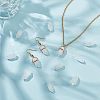 Olycraft 12Pcs Faceted Mother's Day Gifts Natural Quartz Crystal Rock Crystal Double Terminated Points G-OC0003-64-5