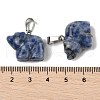 Natural Blue Spot Jasper Pendants G-B127-02P-06-4
