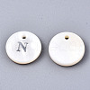 Natural Freshwater Shell Pendants SHEL-Q018-01A-N-P-2