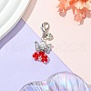 Angel Glass & Alloy Wing Pendant Decorations HJEW-MZ00134-05-2