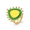 304 Stainless Steel Enamel Finger Rings for Women RJEW-Z096-01G-01-2