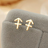 S925 Sterling Silver Stud Earrings WG164A3-20-1