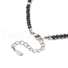 4Pcs 4 Style Moon & Bowknot & Heart & Tortoise Clear Cubic Zirconia Pendant Necklaces Set NJEW-JN04271-4
