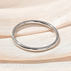 304 Stainless Steel Plain Band Rings STAS-I160-E03-P-2