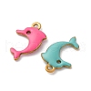 304 Stainless Steel Enamel Charms STAS-Q363-14C-G-2