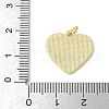 Brass Pave Natural White Shell Pendants KK-S522-05B-G-3