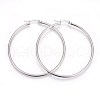 Tarnish Resistant 304 Stainless Steel Big Hoop Earrings EJEW-P173-13P-06-1