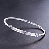 SHEGRACE Fashion Engraved Brass Inspirational Bangle JB247B-3