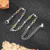Rhombus 304 Stainless Steel Link Bracelets BJEW-N287-20-2