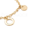 PVD Vacuum Plating 304 Stainless Steel Charm Bracelets STAS-A052-27G-2