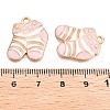 Rack Plating Alloy Enamel Pendants ENAM-N056-386KCG-01-3