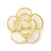 Camellia Flower Shape Alloy Brooch JEWB-U006-15LG-1