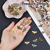 GOMAKERER 60Pcs 6 Colors Alloy Pendant FIND-GO0001-19-3