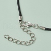 Glass Seed Beads & Glass Pearl Angel Pendant Necklaces NJEW-MZ00056-04-5