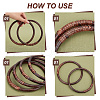 Woven Rattan Bag Handles FIND-WH0152-150-4