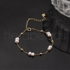 Shell Pearl Beaded Bracelets BJEW-G724-05G-2