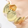 Brass Open Cuff Bangles for Women BJEW-M091-02G-5