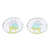 Transparent Resin Pendants RESI-N030-003-3