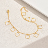 Vintage Brass & Iron Hollow Tassel Anklets for Women SY0951-3-4